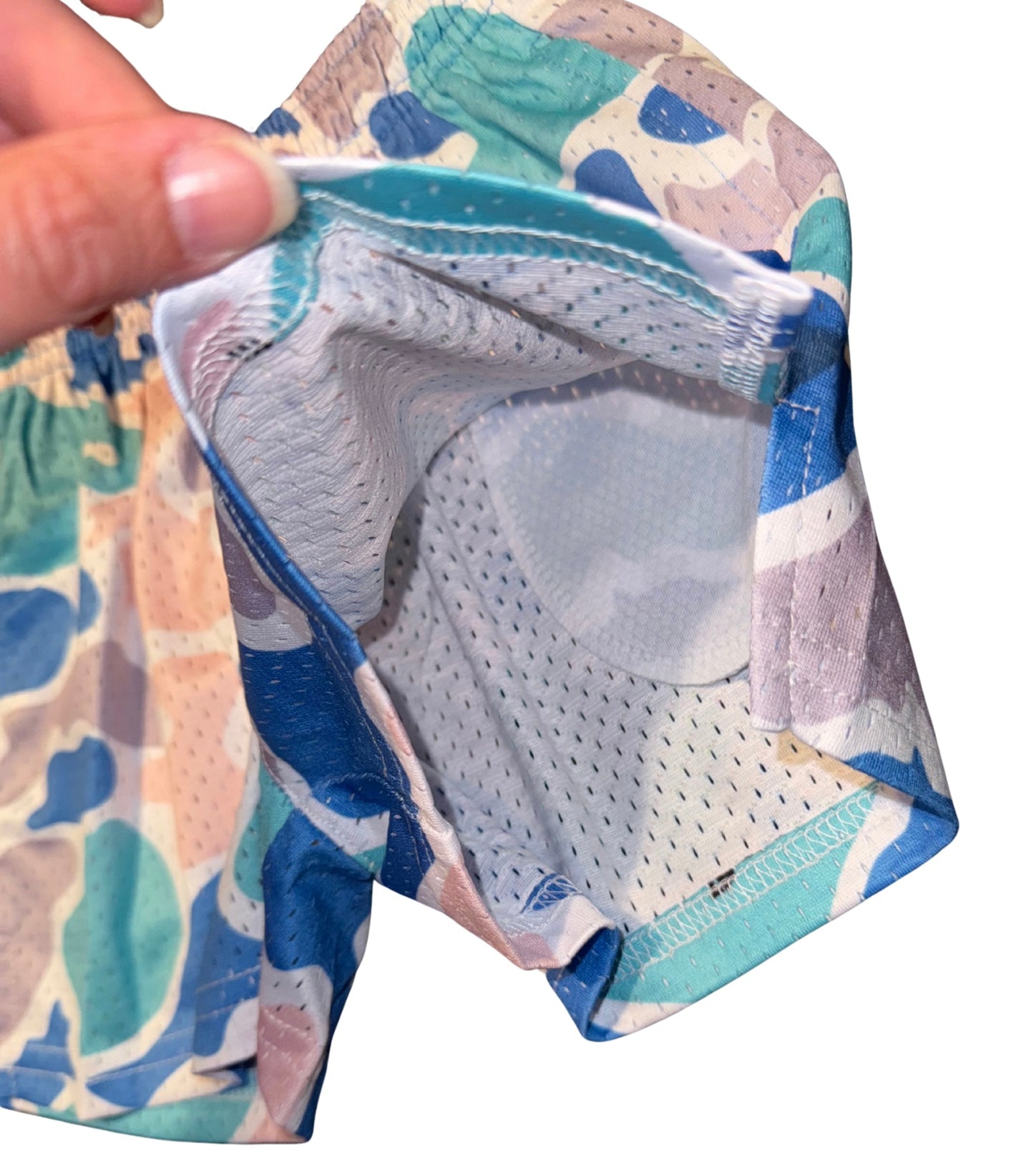 Pastel Camo Mesh Shorts