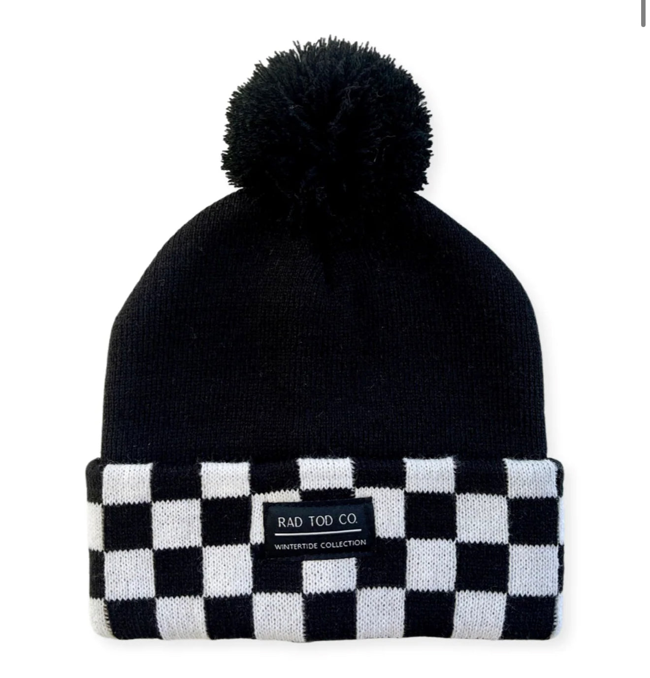 RT black checkered beanie - preorder