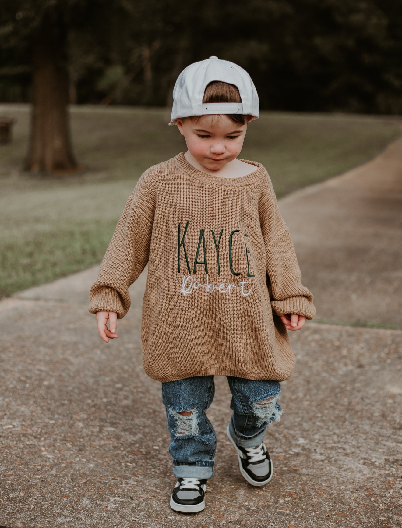 Embroidered Name Sweater - PREORDER