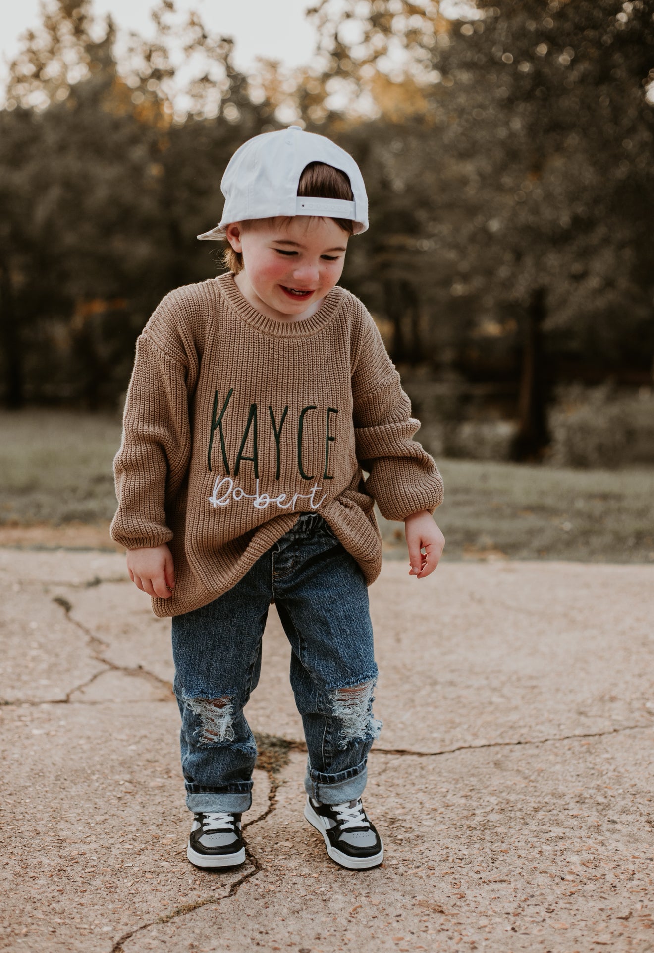 Embroidered Name Sweater - PREORDER