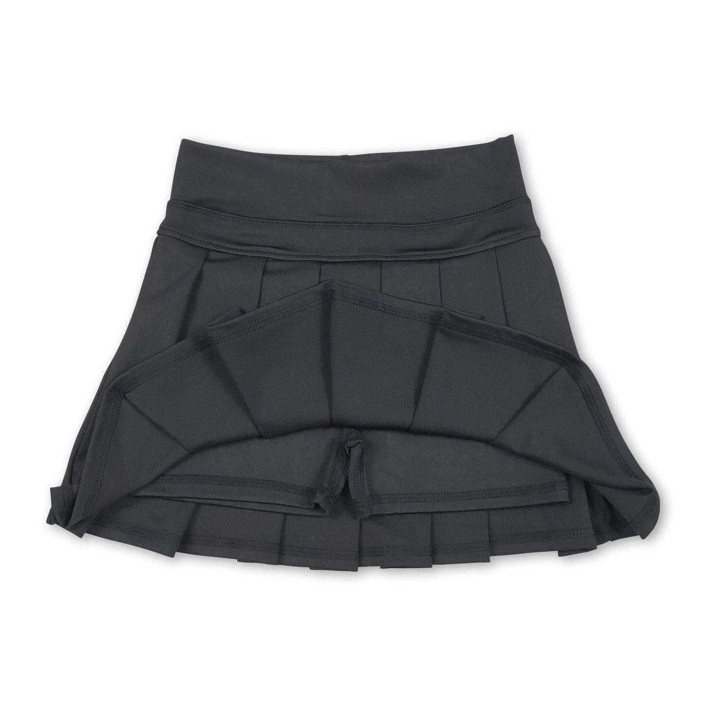 Black high waist activewear skort