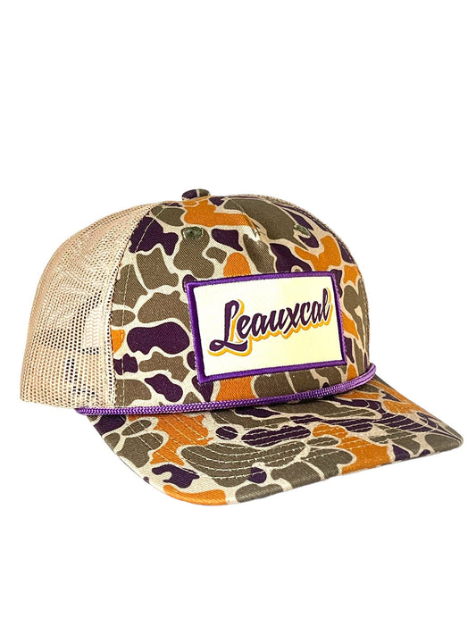 The Leauxcal Adult Camo Trucker Hat
