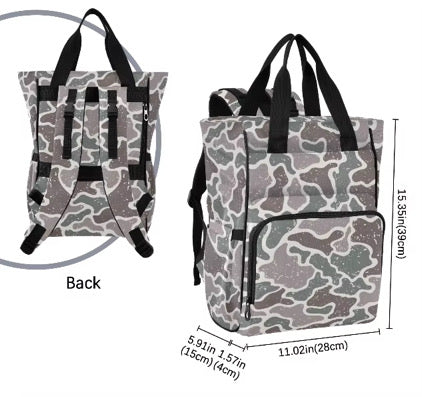 Camo diaper bag - PREORDER