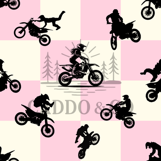 Pink Dirtbikes - Seamless File